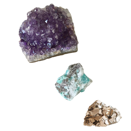 Earth Signs Crystal Set: Virgo, Taurus, Capricorn