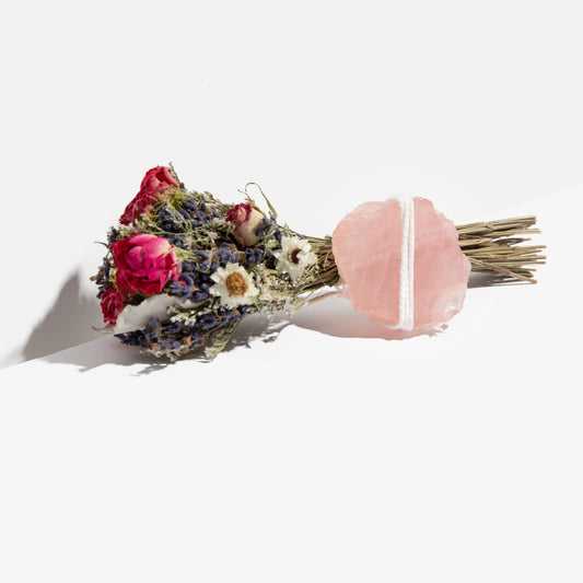 Heal Lavender Sage with Rose Quartz